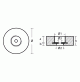 Stern anode kit - Baglietto type - 135mm-5.31" DIA. - ALUMINIUM - 00153AL - Tecnoseal